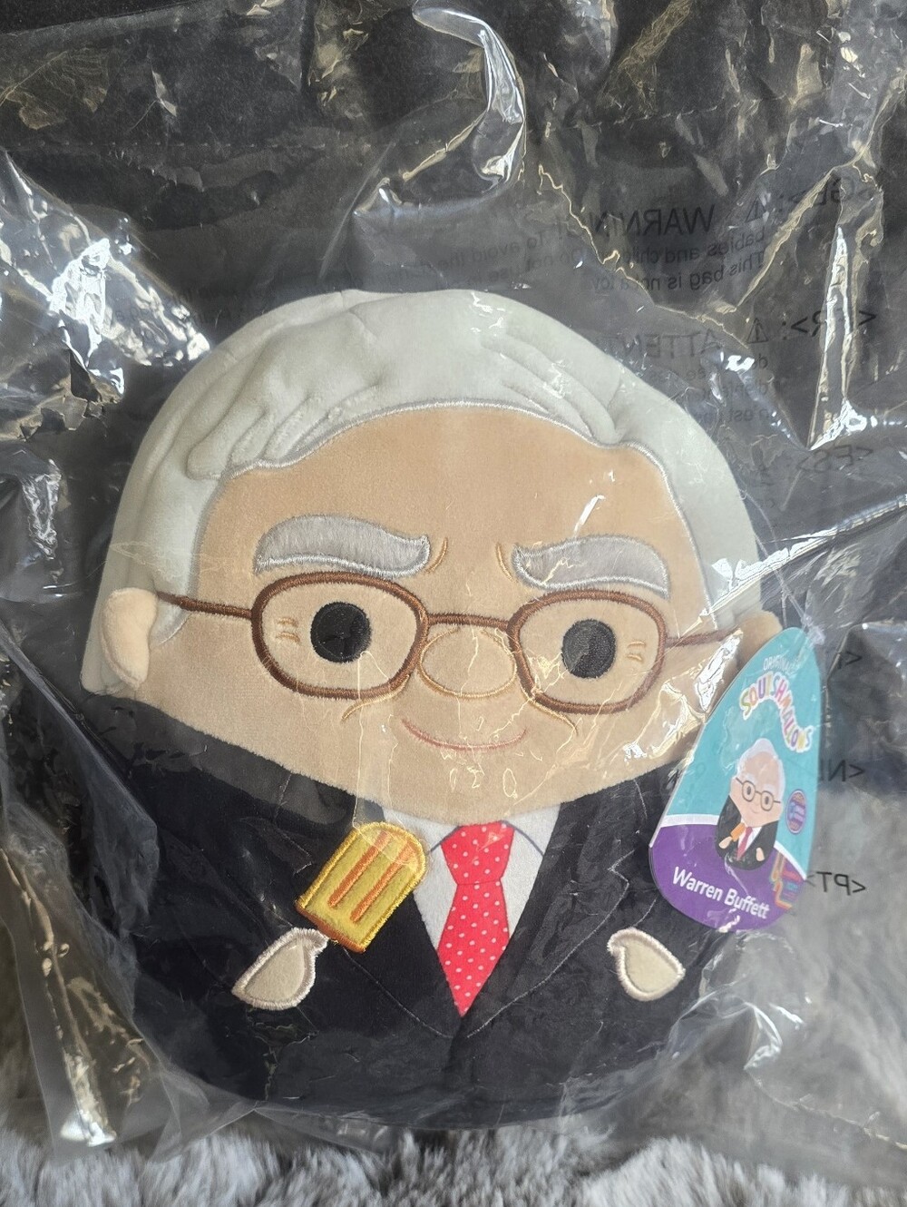 ORIGINAL Warren Buffett Oracle 8" Squishmallow Berkshire Hathaway 2023